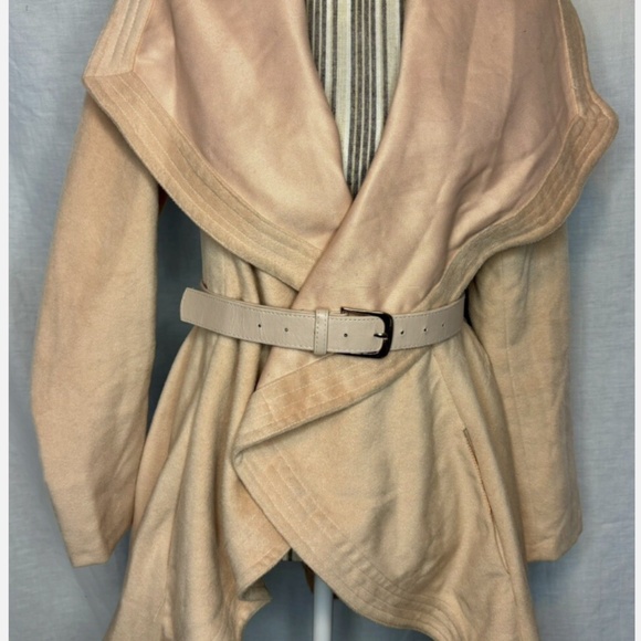 NWOT Venus Drape Open Front Coat in Dusty Pink SIze: Small - Picture 1 of 5